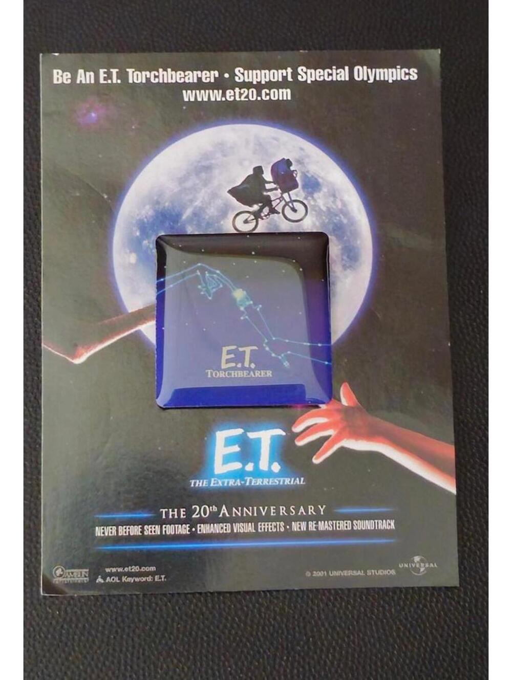 E.T. 20th Anniversary Pin Supporting Special Olympics 2001